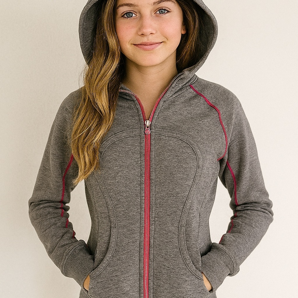 Special Edition Lululemon Distressed Scuba Hoodie Grey